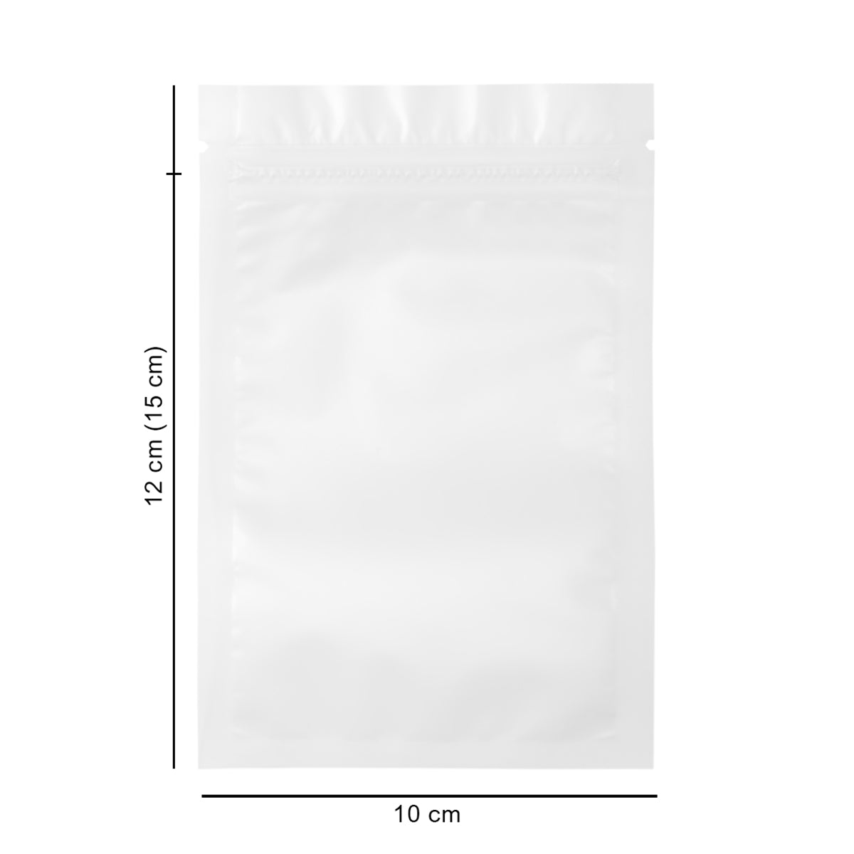 10*15 см зіп-пакет прозорий матовий