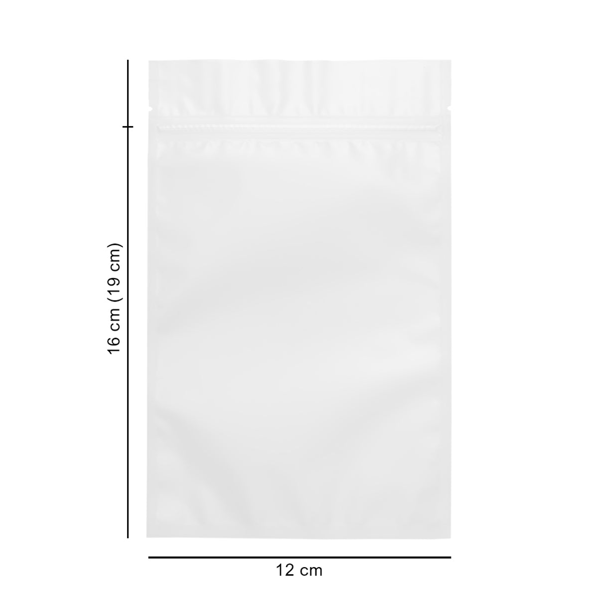 12*19 см зіп-пакет прозорий матовий
