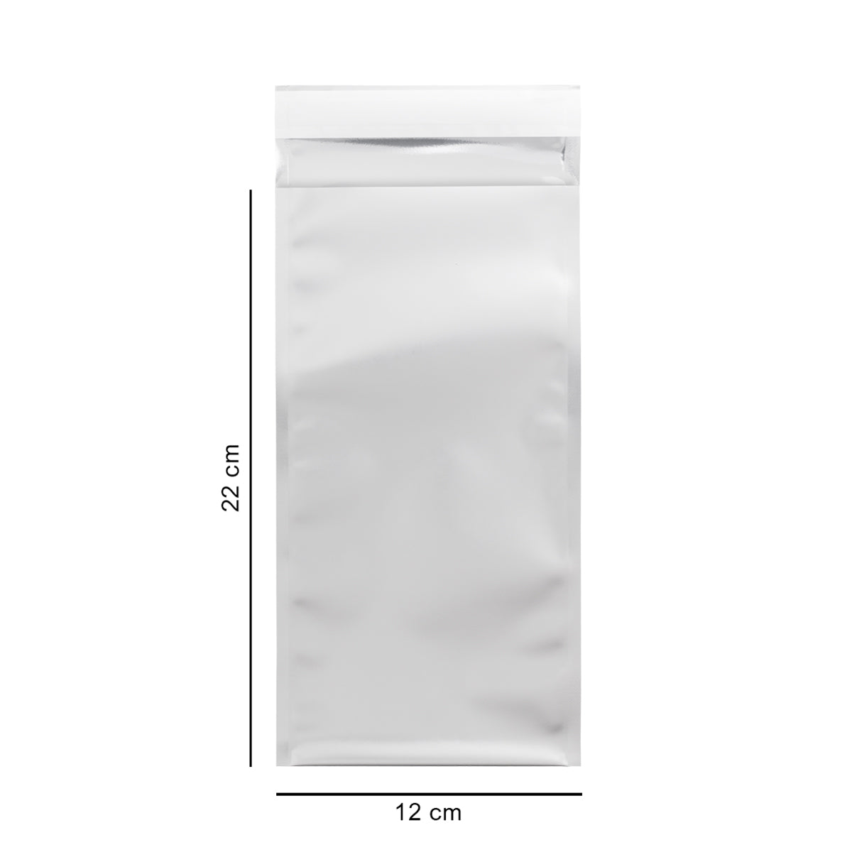 12*22 см срібний матовий