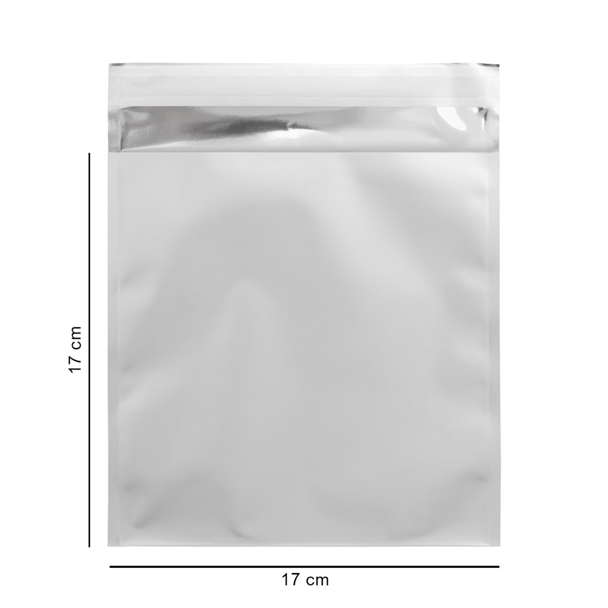 17*17 см срібний матовий