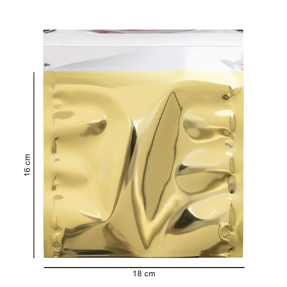 18*16 см золотий глянцевий