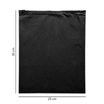 25*30 cm зіп-пакет зі слайдером чорний з шиммер-ефектом