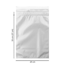 25*37 cm срібний матовий з зіпом