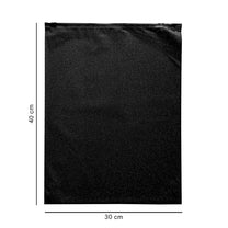 30*40 cm зіп-пакет зі слайдером чорний з шиммер-ефектом