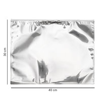 40*30 cm зіп-пакет зі слайдером срібний глянцевий