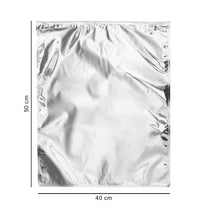 40*50 cm зіп-пакет зі слайдером срібний глянцевий