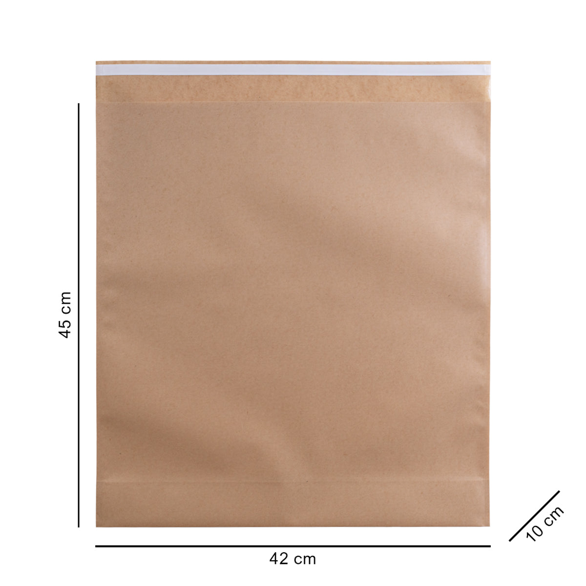 42*45*10 cm крафтовий коричневий з розширеним дном
